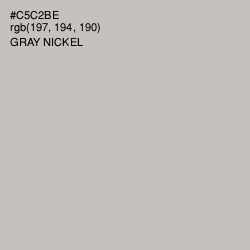 #C5C2BE - Gray Nickel Color Image